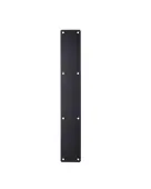 ZAS32RC-PCB - Zoo Hardware Finger Plate with Radius Corners (Plain) 75mm x 475mm - Powder Coated Matt Black