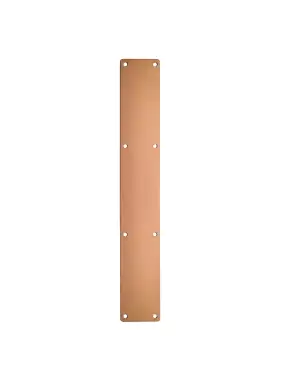 Click Here To Enlarge This Photo Of ZAS32RC-PVDBZ - Zoo Hardware Finger Plate with Radius Corners (Plain) 75mm x 475mm - PVD Bronze