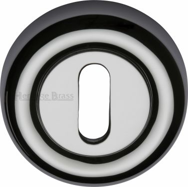 Click Here To Enlarge This Photo Of V6722-PC Heritage Brass Key Escutcheon Polished Chrome Finish