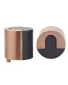 ZAS86-TRG - Zoo Hardware Large Round Floor Mounted Door Stop (40mm dia) Tuscan Rose Gold