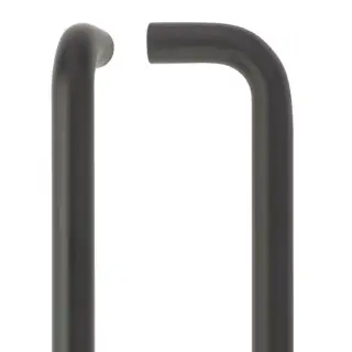 ZCSD300-PCB - Zoo Hardware 300mm x 19mm Bolt Through 'D' Pull Handle &lpar;Grade 304&rpar; Powder Coated Black