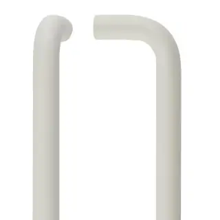 ZCSD425-PCW - Zoo Hardware 425mm x 19mm Bolt Through 'D' Pull Handle &lpar;Grade 304&rpar; Powder Coated White