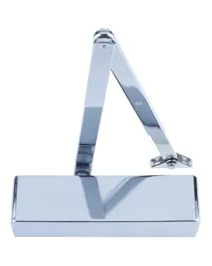 Click Here To Enlarge This Photo Of ZDC0024A-PN - Zoo Hardware Power Size 2-4 Overhead Door Closer with Matching Arm and Semi Radius Cover - Polished Nickel Finish