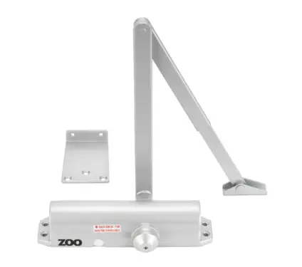 Click Here To Enlarge This Photo Of ZDC0024S-NC-SE - Zoo Hardware Size 2-4 Template Selectable Overhead Door Closer with Flat Arm (No Cover)