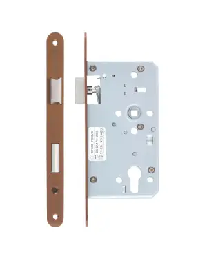 Click Here To Enlarge This Photo Of ZDL7260ESC-R-PVDBZ - Zoo Hardware Din Escape Sashlock - 72mm Centres - 60mm Backset (Radius) Satin Bronze Finish