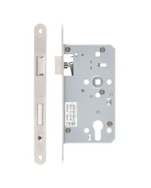 Click Here To Enlarge This Photo Of ZDL7260ESC-R-SSS - Zoo Hardware Din Escape Sashlock - 72mm Centres - 60mm Backset (Radius) Satin Stainless Steel Finish
