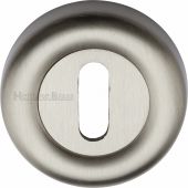 V6722-SN Heritage Brass Key Escutcheon Satin Nickel Finish