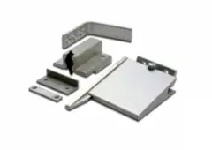 ZDS0036-SN - Zoo Hardware Size 3-6 Door Selector for Double Rebated Doors (with 102mm arm) Satin Nickel Finish