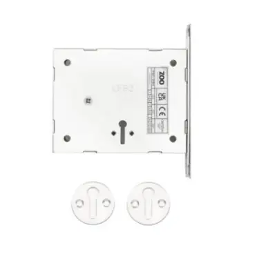 Click Here To Enlarge This Photo Of ZFB02-S-SSS - Zoo Hardware [CE] Mortice London Fire Brigade Lock (FB2) with Square Forend, Strike & Escutcheons - Satin Stainless Steel