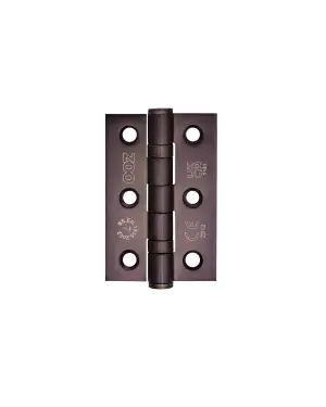 Click Here To Enlarge This Photo Of ZHSS232-FD-ETB - Zoo Hardware Grade 7 CE Fire Rated Ball Bearing Hinges 76mm x 50mm x 2mm Etna Bronze