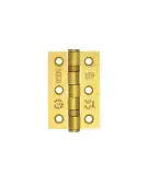 ZHSS232-FD-FSB - Zoo Hardware Grade 7 CE Fire Rated Ball Bearing Hinges 76mm x 50mm x 2mm Favo Satin Brass
