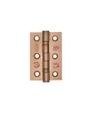 ZHSS232-FD-PVDBZ - Zoo Hardware Grade 7 CE Fire Rated Ball Bearing Hinges 76mm x 50mm x 2mm PVD Bronze