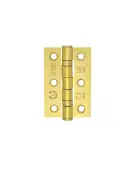 ZHSS232-FD-PVDPB - Zoo Hardware Grade 7 CE Fire Rated Ball Bearing Hinges 76mm x 50mm x 2mm PVD Stainless Brass