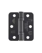 ZHSS7667R-MB - Zoo Hardware Grade 11 CE Fire Rated Ball Bearing Hinges (Radius) 76 x 67 x 2.5mm - Matt Black