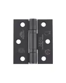 ZHSS7667S-MB - Zoo Hardware Grade 11 CE Fire Rated Ball Bearing Hinges (Square) 76 x 67 x 2.5mm - Matt Black