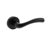 Atlantic - S35RMB STATUS 'Texas' Lever Door Handle on Round Rose - Matt Black