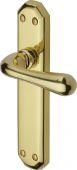 V7060-PB Heritage Brass Door Handle Lever Latch Charlbury Design Polished Brass Finish