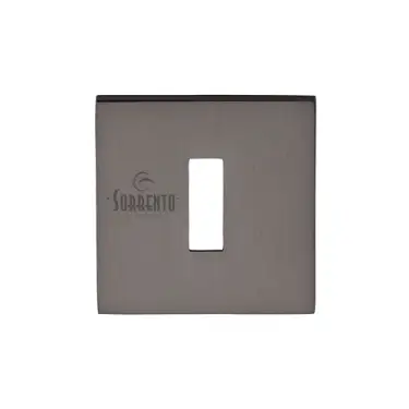 Click Here To Enlarge This Photo Of 5M-4048-Q-141 M.Marcus Sorrento Keyhole Escutcheon on Square Rose Venetian Bronze