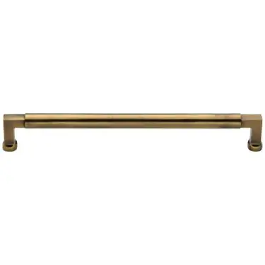 Click Here To Enlarge This Photo Of C0312 320-AT Heritage Brass Cabinet Pull Bauhaus Design 320mm ctc Antique Brass Finish