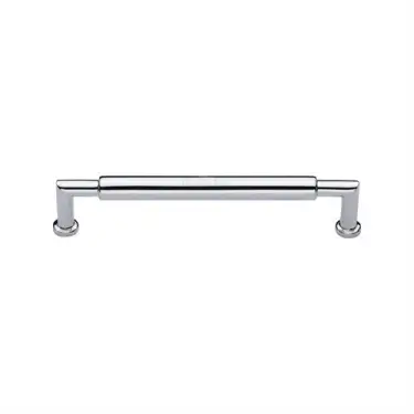 Click Here To Enlarge This Photo Of C0319 101-PC Heritage Brass Cabinet Pull Bauhaus Round Design 101mm ctc Polished Chrome Finish
