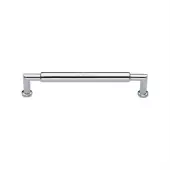 C0319 101-PC Heritage Brass Cabinet Pull Bauhaus Round Design 101mm ctc Polished Chrome Finish
