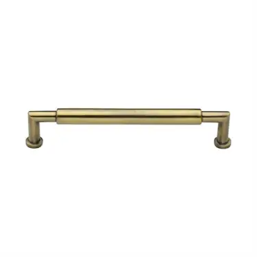 Click Here To Enlarge This Photo Of C0319 152-AT Heritage Brass Cabinet Pull Bauhaus Round Design 152mm ctc Antique Brass Finish