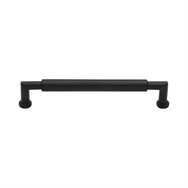 Click Here To Enlarge This Photo Of C0319 152-BKMT Heritage Brass Cabinet Pull Bauhaus Round Design 152mm ctc Matt Black Finish