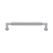 C0319 152-PC Heritage Brass Cabinet Pull Bauhaus Round Design 152mm ctc Polished Chrome Finish
