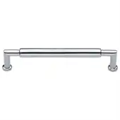 C0319 254-PC Heritage Brass Cabinet Pull Bauhaus Round Design 254mm ctc Polished Chrome Finish