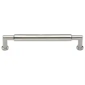 C0319 254-PNF Heritage Brass Cabinet Pull Bauhaus Round Design 254mm ctc Polished Nickel Finish