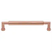 C0319 254-SRG Heritage Brass Cabinet Pull Bauhaus Round Design 254mm ctc Satin Rose Gold Finish