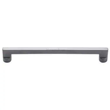 Click Here To Enlarge This Photo Of C0345 256-SC Heritage Brass Cabinet Pull Apollo Design 256mm ctc Satin Chrome Finish