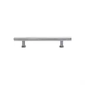 C0362 101-SC Heritage Brass Cabinet Pull T-Bar Design with 16mm Rose 101mm ctc Satin Chrome Finish