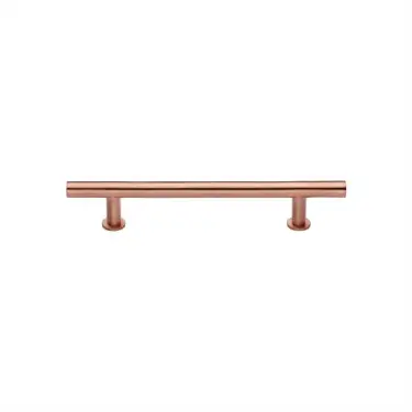 Click Here To Enlarge This Photo Of C0362 101-SRG Heritage Brass Cabinet Pull T-Bar Design with 16mm Rose 101mm ctc Satin Rose Gold Finish