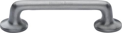 Click Here To Enlarge This Photo Of C0376 96-SC Heritage Brass Cabinet Pull Traditional Design 96mm ctc Satin Chrome Finish