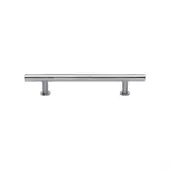 C0362 128-SC Heritage Brass Cabinet Pull T-Bar Design with 16mm Rose 128mm ctc Satin Chrome Finish