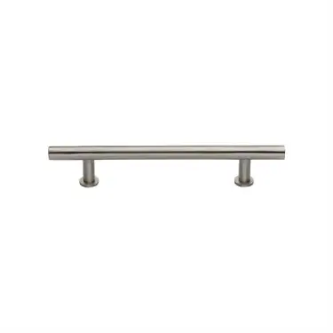 Click Here To Enlarge This Photo Of C0362 128-SN Heritage Brass Cabinet Pull T-Bar Design with 16mm Rose 128mm ctc Satin Nickel Finish