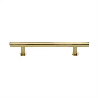 Click Here To Enlarge This Photo Of C0362 160-PB Heritage Brass Cabinet Pull T-Bar Design with 16mm Rose 160mm ctc Polished Brass Finish
