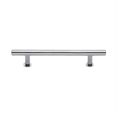 Click Here To Enlarge This Photo Of C0362 160-PC Heritage Brass Cabinet Pull T-Bar Design with 16mm Rose 160mm ctc Polished Chrome Finish