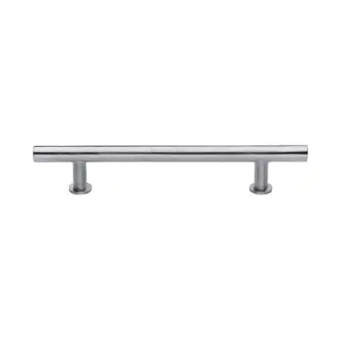 Click Here To Enlarge This Photo Of C0362 160-SC Heritage Brass Cabinet Pull T-Bar Design with 16mm Rose 160mm ctc Satin Chrome Finish