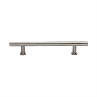Click Here To Enlarge This Photo Of C0362 160-SN Heritage Brass Cabinet Pull T-Bar Design with 16mm Rose 160mm ctc Satin Nickel Finish