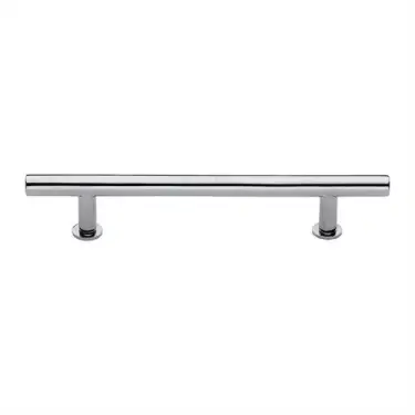 Click Here To Enlarge This Photo Of C0362 203-PC Heritage Brass Cabinet Pull T-Bar Design with 16mm Rose 203mm ctc Polished Chrome Finish