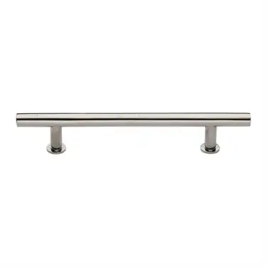 Click Here To Enlarge This Photo Of C0362 203-PNF Heritage Brass Cabinet Pull T-Bar Design with 16mm Rose 203mm ctc Polished Nickel Finish