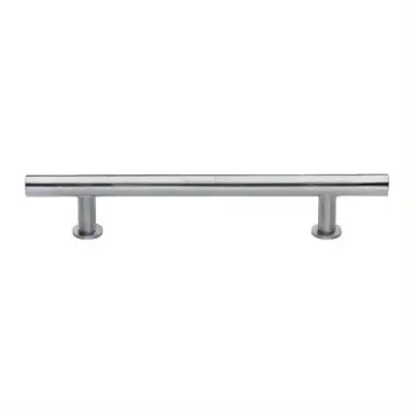 Click Here To Enlarge This Photo Of C0362 203-SC Heritage Brass Cabinet Pull T-Bar Design with 16mm Rose 203mm ctc Satin Chrome Finish