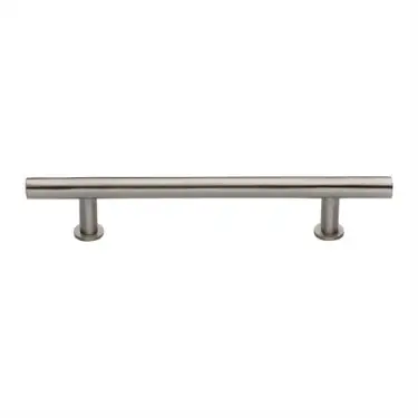 Click Here To Enlarge This Photo Of C0362 203-SN Heritage Brass Cabinet Pull T-Bar Design with 16mm Rose 203mm ctc Satin Nickel Finish