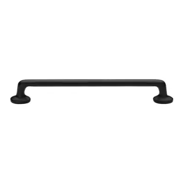 Click Here To Enlarge This Photo Of C0376 256-BKMT Heritage Brass Cabinet Pull Traditional Design 256mm ctc Matt Black Finish