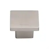 C1254 32-SN Heritage Brass Cabinet Knob Classic Square Design 32mm Satin Nickel finish