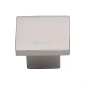 C1254 40-PNF Heritage Brass Cabinet Knob Classic Square Design 40mm Polished Nickel finish