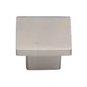 C1254 40-SN Heritage Brass Cabinet Knob Classic Square Design 40mm Satin Nickel finish