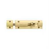 C1582 4-SB Heritage Brass Door Bolt Straight 4 x 1.25 Satin Brass finish